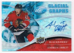2009-10 Upper Deck Ice Glacial Graphs Andrew Ebbett #GG-AE Auto Acetate